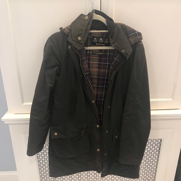 olive green barbour jacket